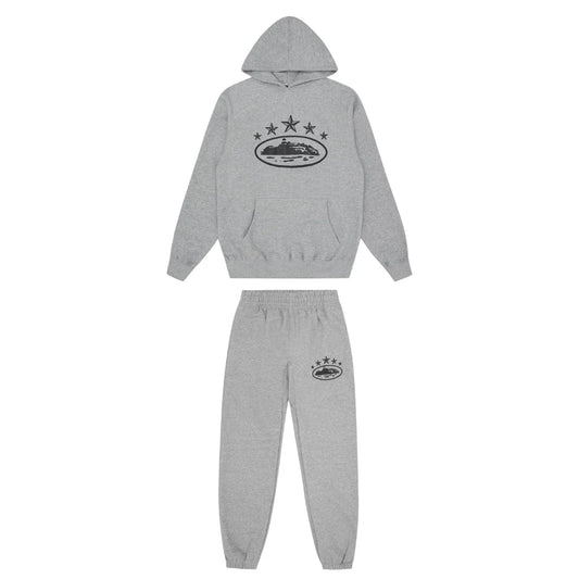 Conjunto Moletom 5 Stars Corteiz Cinza - Shabby Company