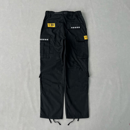 Calça Corteiz Cargo Preta 5 Stars - Shabby Company