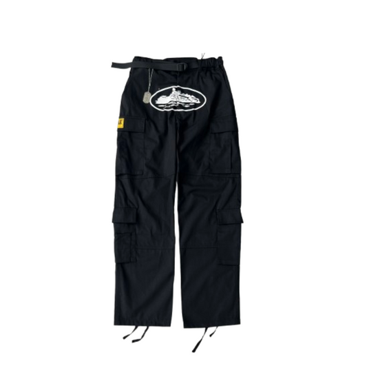 Calça Corteiz Cargo Preta 5 Stars - Shabby Company